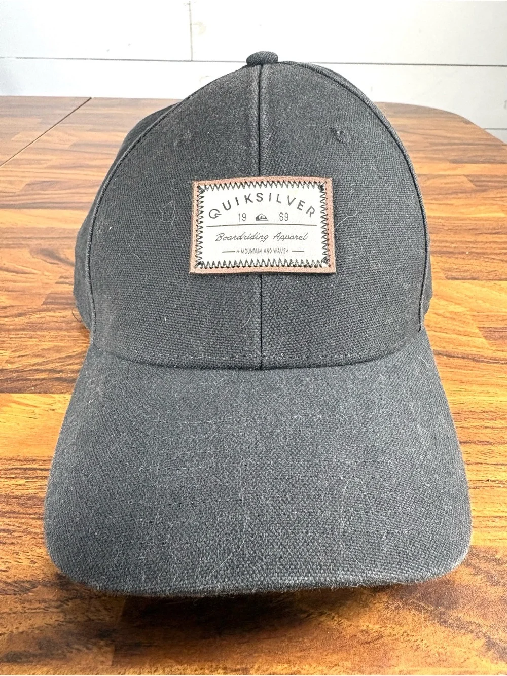 Quiksilver Boardriding 1969 Black Patch Hat OSFM Surf Skate Cap